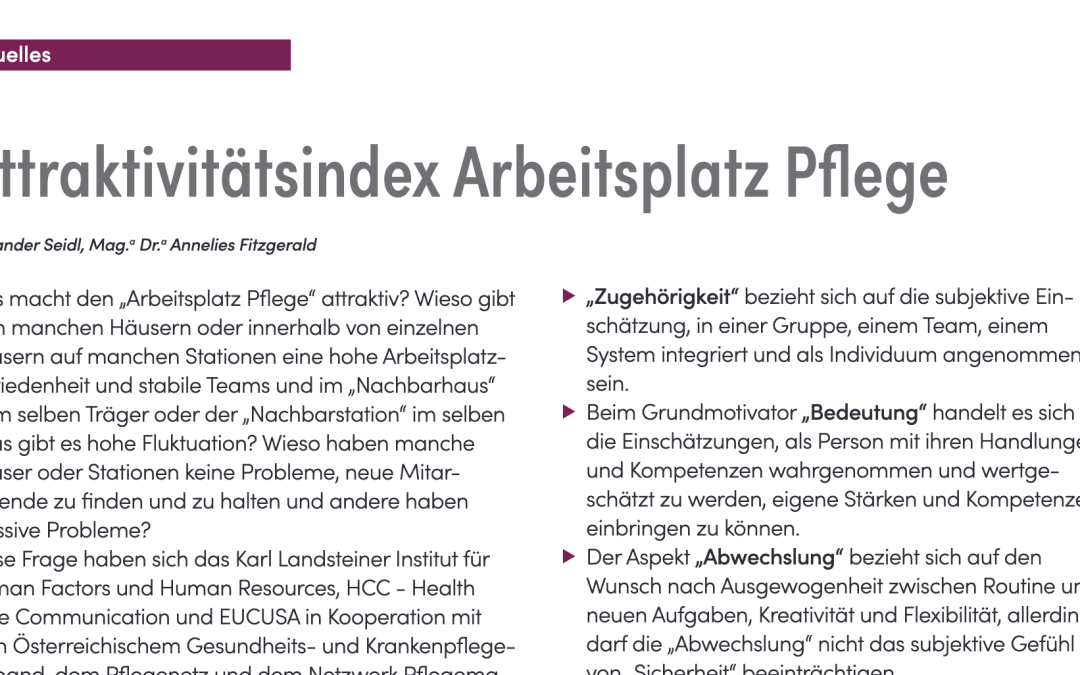 Österreichische Pflegezeitschrift Ausgabe 03/2024